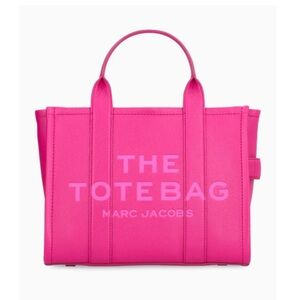 Marc Jacobs The Leather Medium Tote Bag, Lipstick Pink
